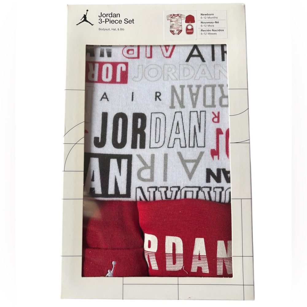 Jordan Baby 3-Piece Bodysuit Set